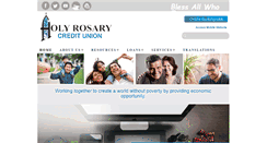 Desktop Screenshot of holyrosarycu.org